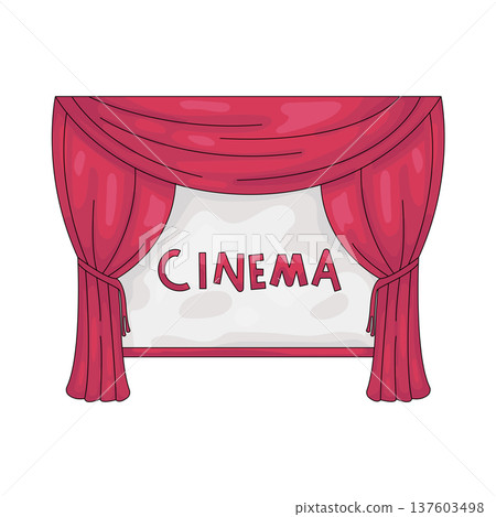 Illustration of Theater Stage 137603498