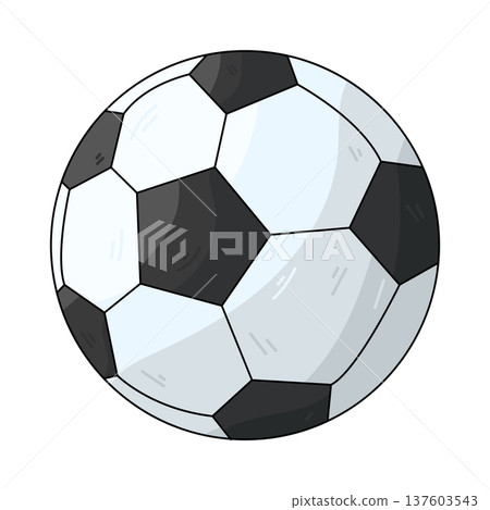 Illustration of football ball 137603543
