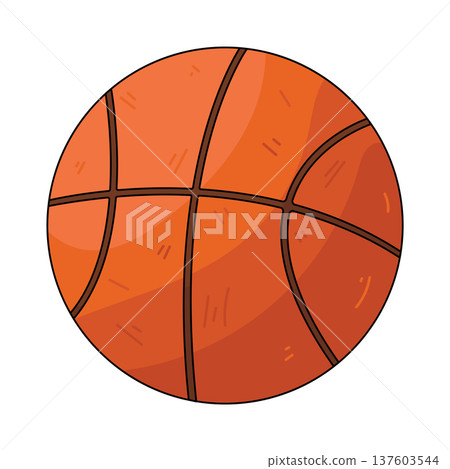 Illustration of basketball ball Illustration of basketball ball 137603544