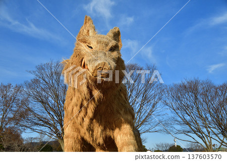 築前町的巨型稻草板 137603570