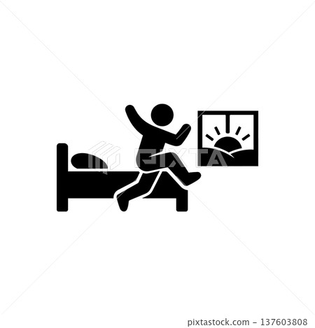 Early Morning Sunrise Leap Icon Early Morning Sunrise Leap Icon 137603808