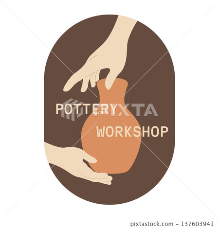 Pottery workshop illustration Pottery workshop illustration 137603941