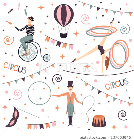 circus clip art set circus clip art set 137603946