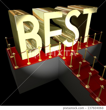 3D red carpet illustration - the best concept 3D red carpet illustration - the best concept 137604068