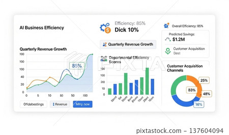 人工智慧業務效率數據分析儀表板 137604094
