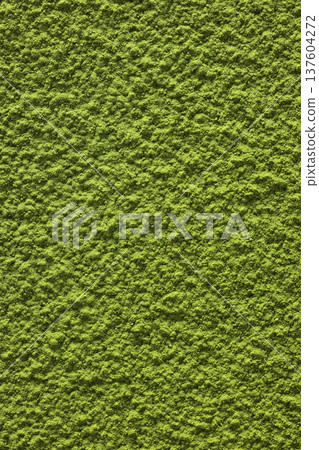 Japanese-style background material covered with matcha powder 137604272