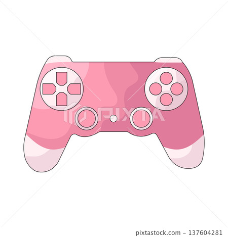 Illustration of game controller Illustration of game controller 137604281