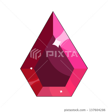 Illustration of diamond  137604286