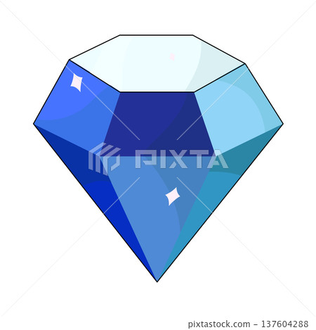 Illustration of diamond Illustration of diamond 137604288