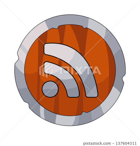 Illustration of WiFi button 137604311