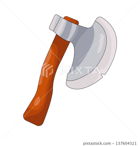 Illustration of axe  137604321
