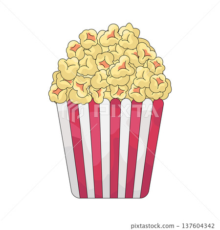 Illustration of Popcorn Illustration of Popcorn 137604342