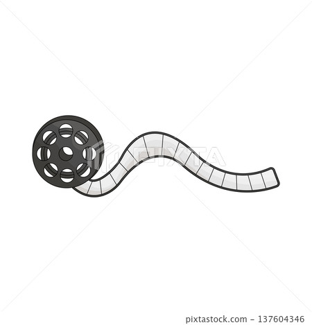 Illustration of film reel Illustration of film reel 137604346