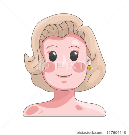 Illustration of actress Illustration of actress 137604348