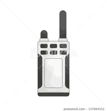 Illustration of walkie talkie Illustration of walkie talkie 137604352