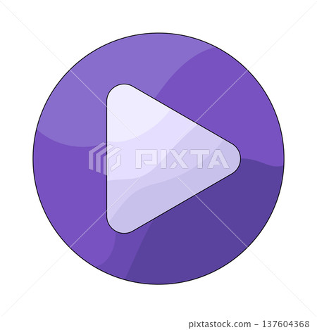 Illustration of play button Illustration of play button 137604368