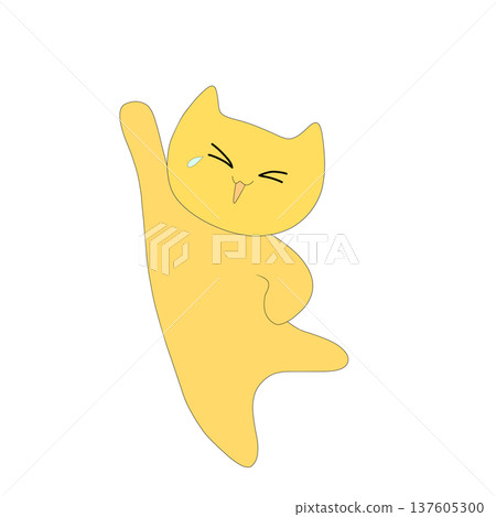 Cat rejoices Cat rejoices 137605300