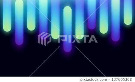 Abstract tech background with neon line blue design gradient technology pattern. This business vector features modern AI data shapes and futuristic geometric elements for a digital concept 137605308