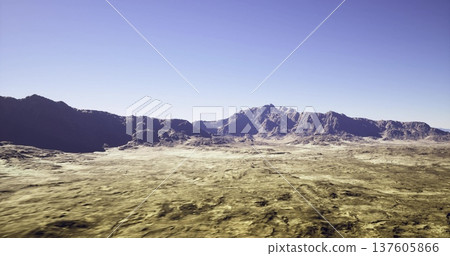 expansive sunlit plain with distant mountain backdrop, crisp blue sky and textured foreground offering timeless travel aesthetic for tourism and lifestyle expansive sunlit plain with distant mountain backdrop, crisp blue sky and textured foreground offering timeless travel aesthetic for tourism and lifestyle 137605866
