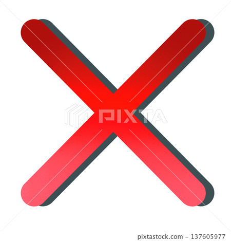 紅色漸層十字圖標 137605977