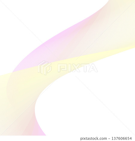 Abstract Pastel Wave Background with Fine Lines 137606654