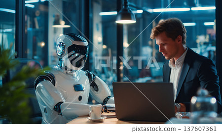 A man doing business with AI 137607361
