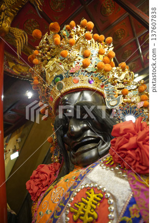 七爺八爺神像特寫八爺范將軍 137607838