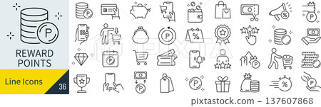 Point icon set Point icon set 137607868