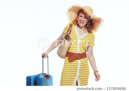 Elegant Woman Prepared for Luxury Summer Vacation Elegant Woman Prepared for Luxury Summer Vacation 137608686