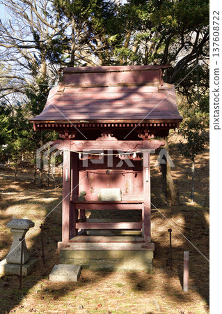 早春拍攝北海道上國市石崎八幡神社庭院 早春拍攝北海道上國市石崎八幡神社庭院 137608722