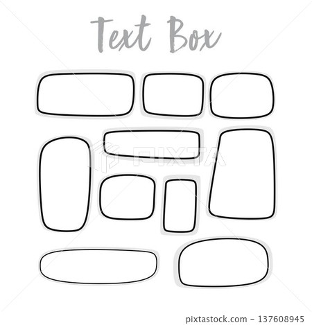 Colorful Rounded Rectangle Text Box Shape Set, Pastel Label Badge Clipart, Hand Drawn Doodle Color Text Banner, Abstract Rounded Shape Design Element, Vector Illustration Colorful Rounded Rectangle Text Box Shape Set, Pastel Label Badge Clipart, Hand Drawn Doodle Color Text Banner, Abstract Rounded Shape Design Element, Vector Illustration 137608945