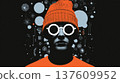 Person in glasses and hat 137609952