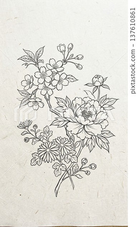 日式花 日式花 137610861