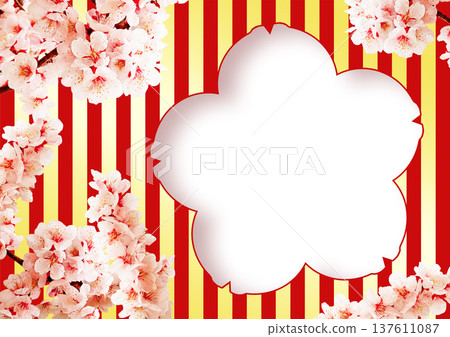 Japanese pattern background: Plum Japanese pattern background: Plum 137611087
