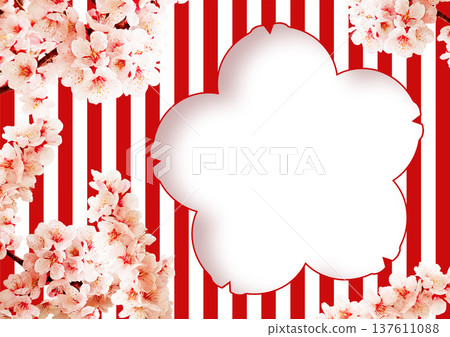 Japanese pattern background: Plum Japanese pattern background: Plum 137611088