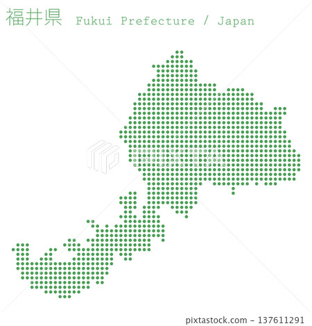 Vector illustration map of Japan: Fukui prefecture map Vector illustration map of Japan: Fukui prefecture map 137611291