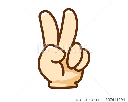 Hand icon_Color_Two fingers Hand icon_Color_Two fingers 137611394