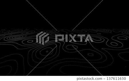 Map contour line and topography abstract relief with topographic vector terrain. Cartography land background and grid landscape outline with geographic mountain texture. Map contour line and topography abstract relief with topographic vector terrain. Cartography land background and grid landscape outline with geographic mountain texture. 137611630