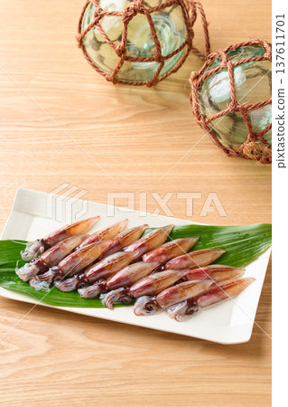 Raw firefly squid Raw firefly squid 137611701