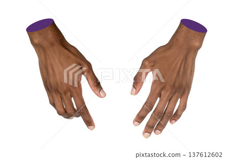Hand gesture touching, holding, grabbing, and grasping with both right and left hands in interaction Hand gesture touching, holding, grabbing, and grasping with both right and left hands in interaction 137612602