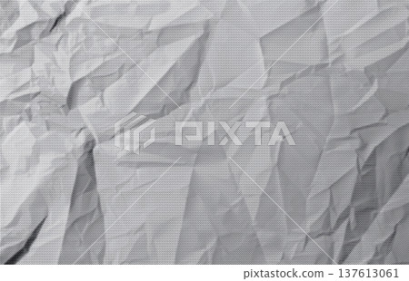 Crumpled gray paper texture background full frame. Wrinkled abstract sheet with soft shadow and creases. Industrial craft surface backdrop concept.. Crumpled gray paper texture background full frame. Wrinkled abstract sheet with soft shadow and creases. Industrial craft surface backdrop concept.. 137613061