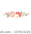 Flower arrangements of pink and coral flowers 137613226