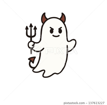 Cute Demon Ghost Illustrations Cute Demon Ghost Illustrations 137613227