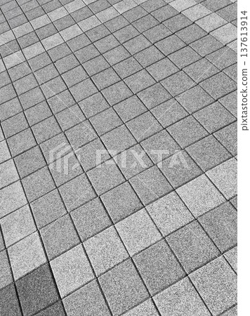 This is a close-up of a gray sidewalk block. This is a close-up of a gray sidewalk block. 137613914