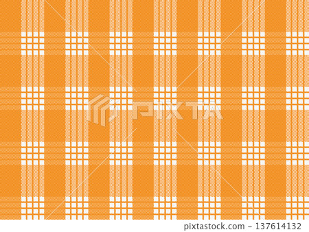 傳統的夏威夷橙色帕拉卡格子圖案。提供 Adobe Illustrator 色板。 137614132