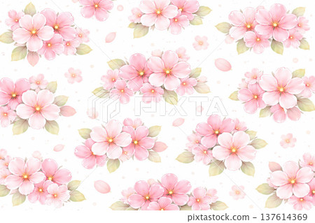 Cherry Blossom Series: Orderly random background with minimal overlap Cherry Blossom Series: Orderly random background with minimal overlap 137614369
