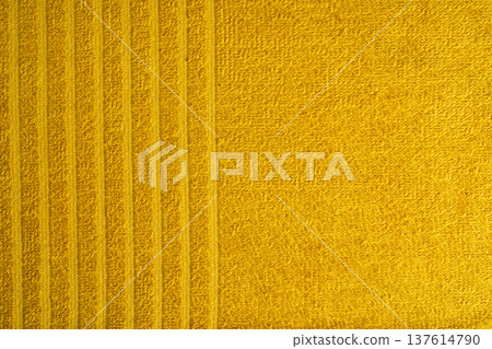 the texture of a yellow terry towel 137614790