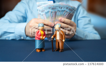 Official provides financial assistance or compensation to the elderly. A pension supplement 137614880