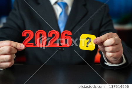 Numbers 2026 and a question mark next to it 137614996