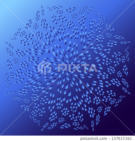 Whirlpool of intricate shape. Hypnotic rotation effect. Optical illusion of blue gradient Whirlpool of intricate shape. Hypnotic rotation effect. Optical illusion of blue gradient 137615162